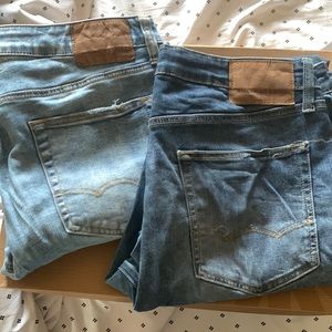 2️⃣ pair mens American Eagle original straight jeans